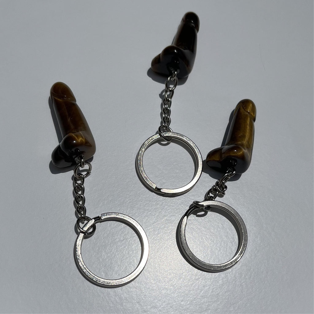 Mini Crystal Phallus Keychain