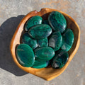 High Quality Malachite Palm stone