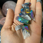 Titanium aura quartz turtle
