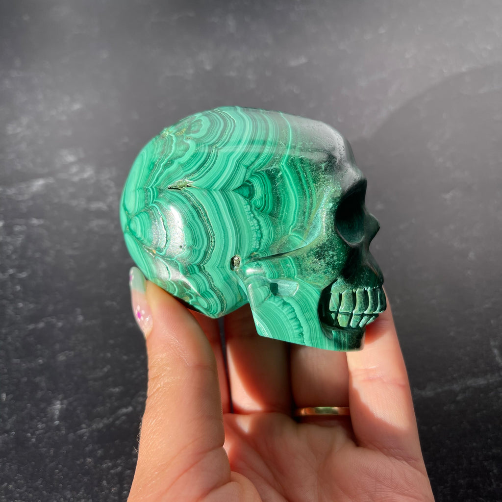 Malachite Skull Collection