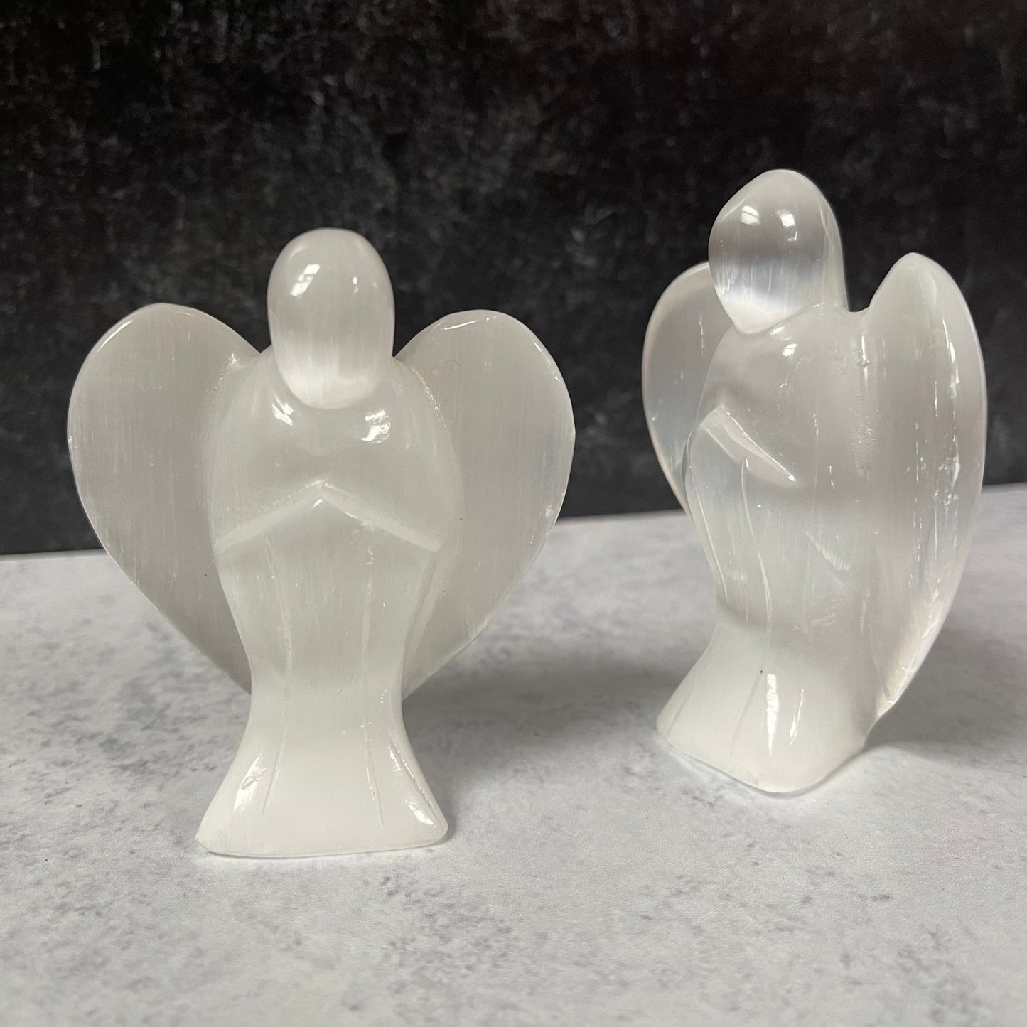 Satin Spar Selenite Angel