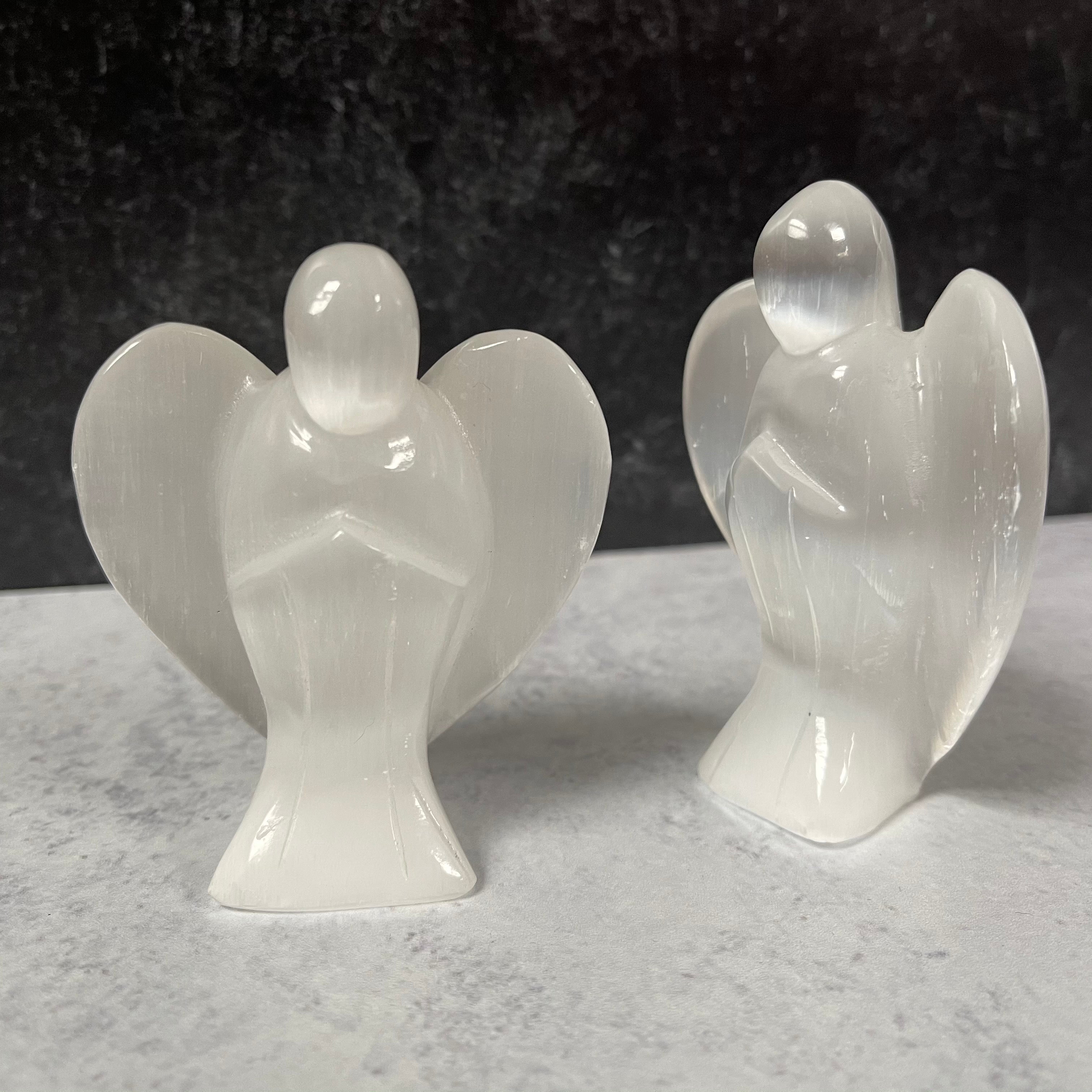 Satin Spar Selenite Angel