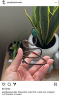 Malachite snake cuff