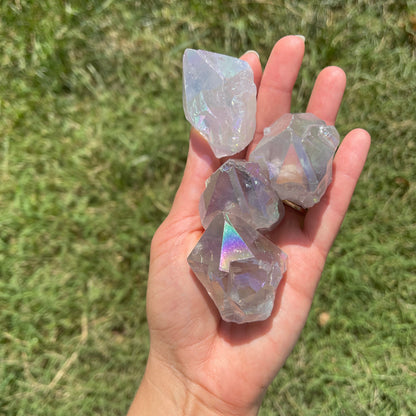 Angel Aura Quartz Cut Base Point