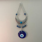 Crescent Moon Evil Eye Wall Hanging