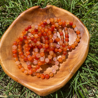 Carnelian Beaded Bracelet