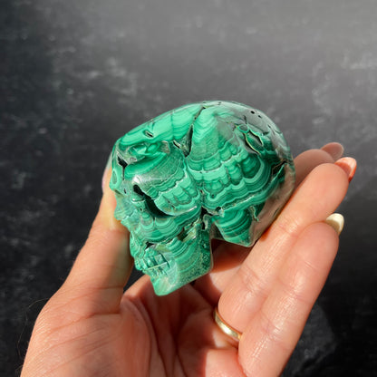 Malachite Skull Collection