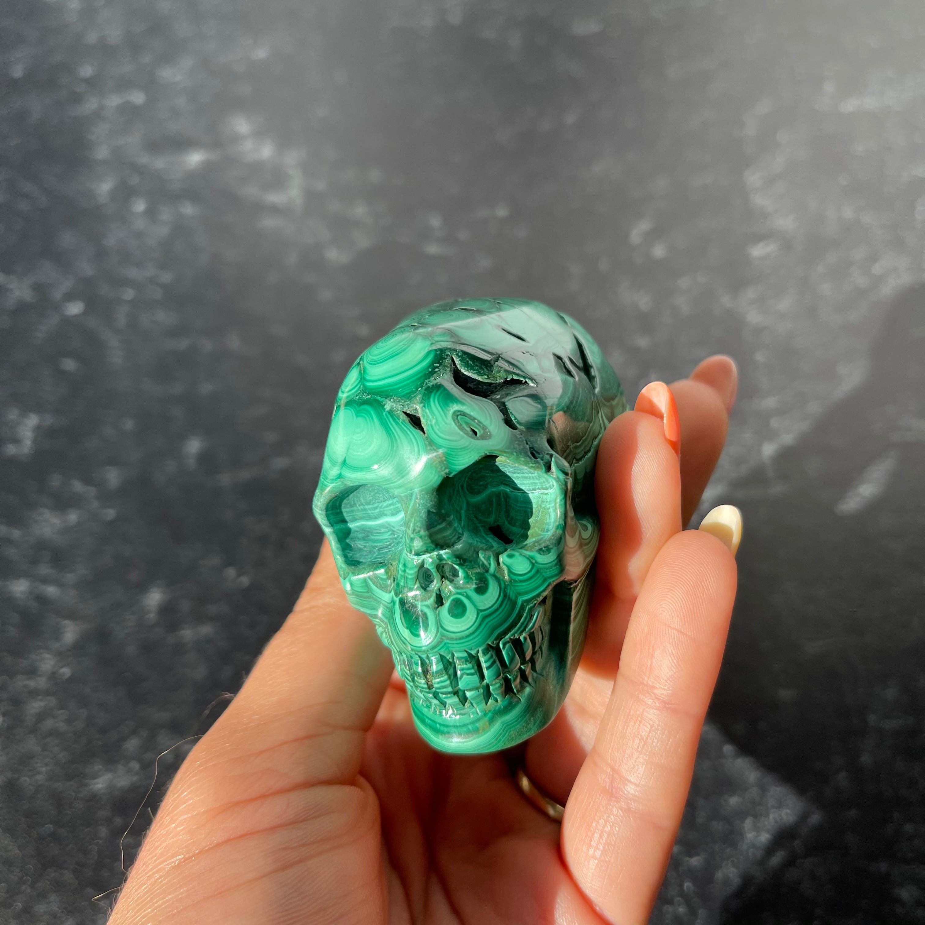 Malachite Skull Collection