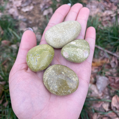 Tumbled Natural Green Opal Crystal