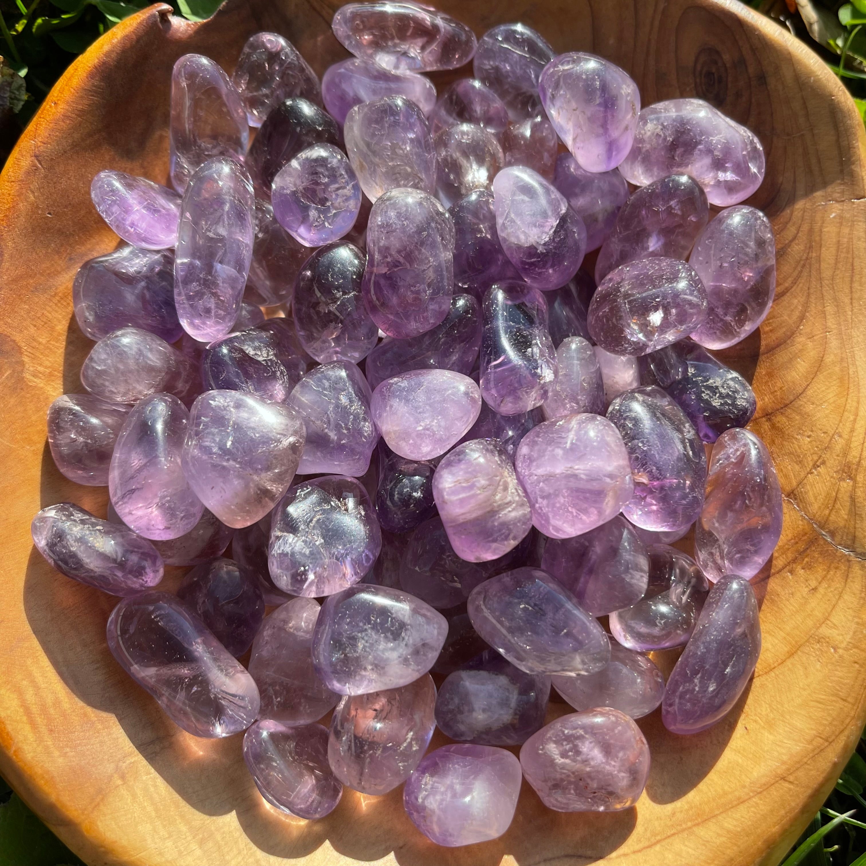 Tumbled Natural Amethyst Crystal