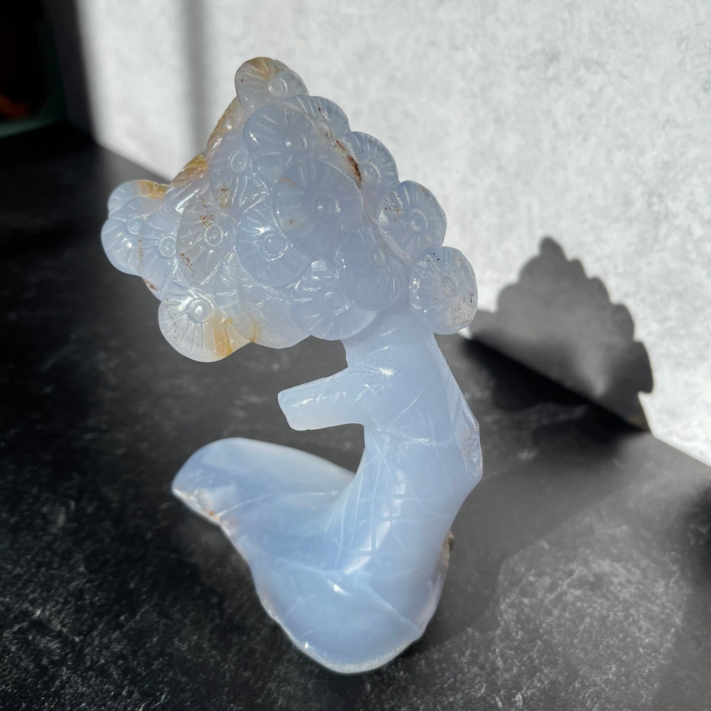 Blue Chalcedony Bonsai Tree A