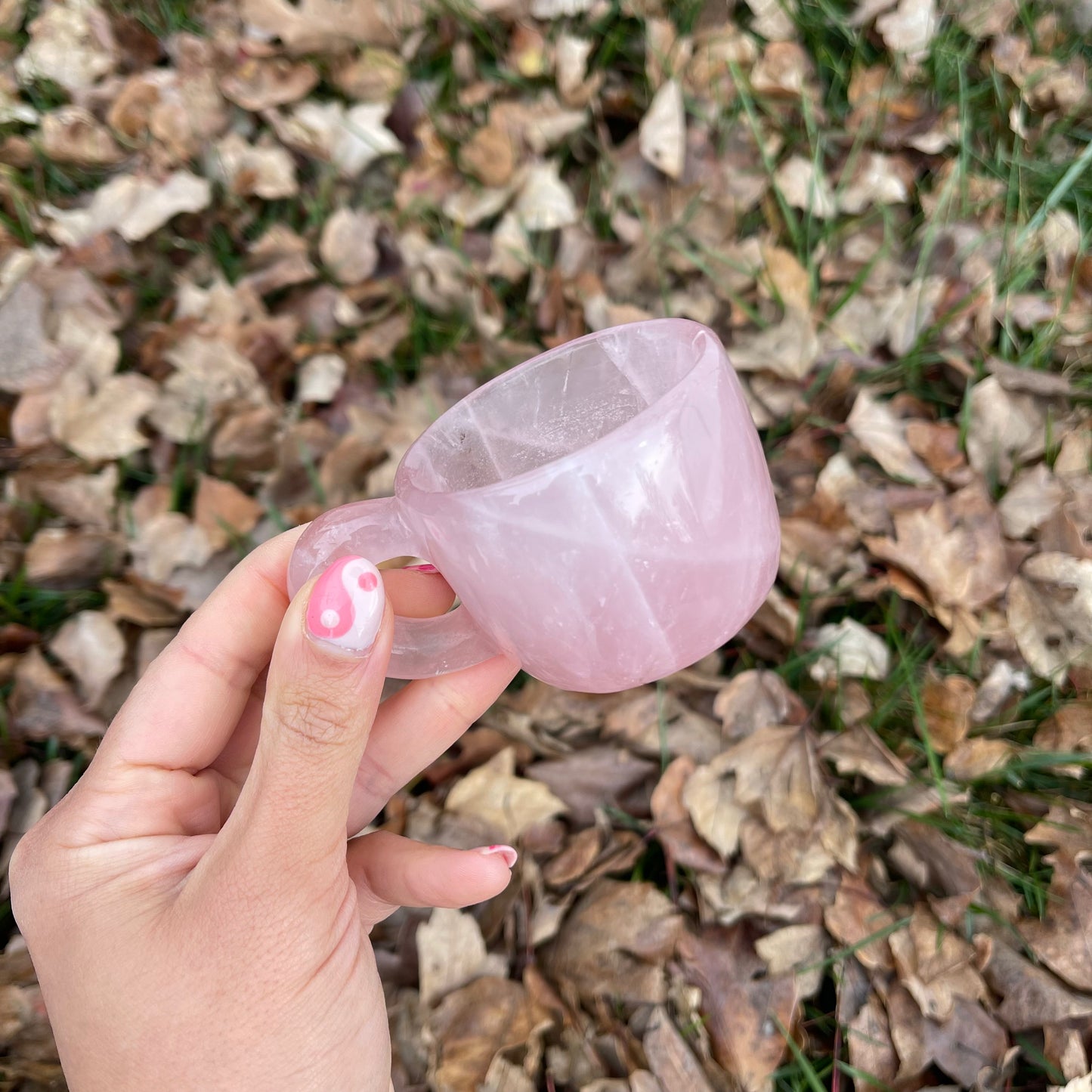 Rose Quartz Teacup and Plate