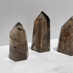 High Quality Polished Smoky Quartz Tower