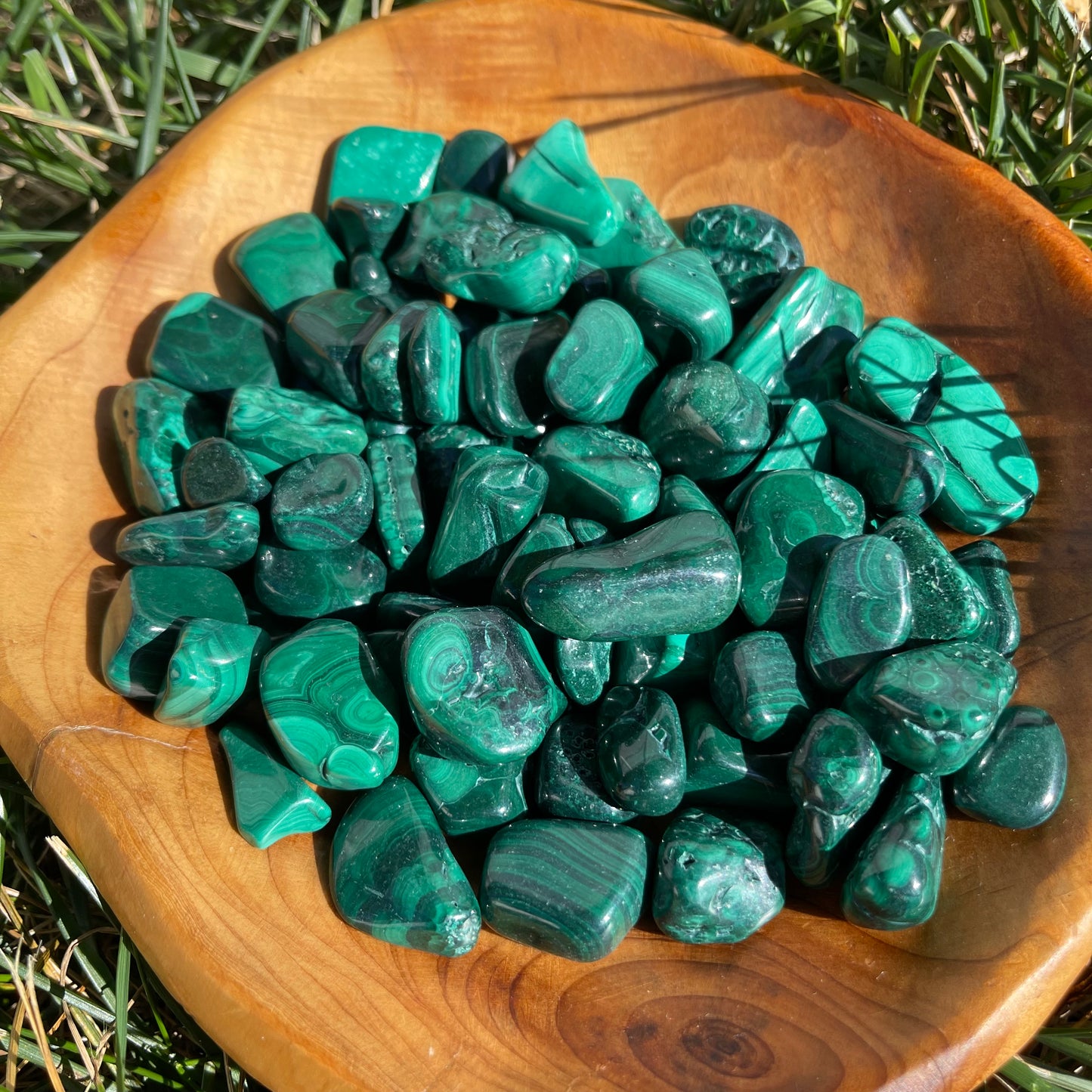 Tumbled Natural Malachite Crystal