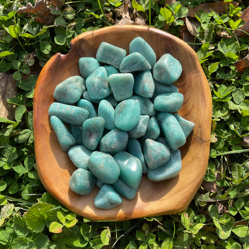 Tumbled Natural Amazonite Crystal