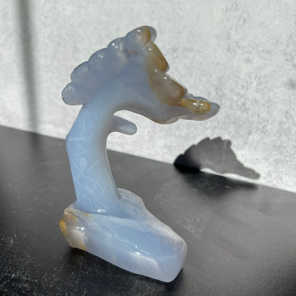 Blue Chalcedony Bonsai Tree A