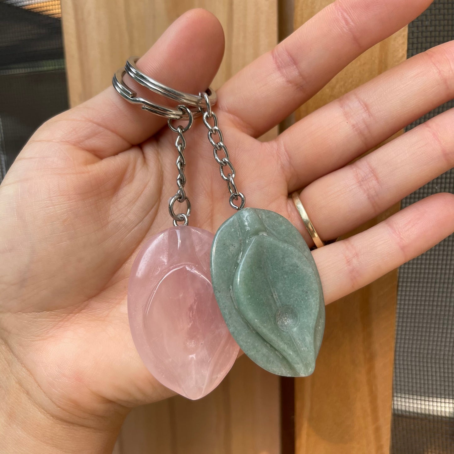 Mini Crystal Yoni Keychain
