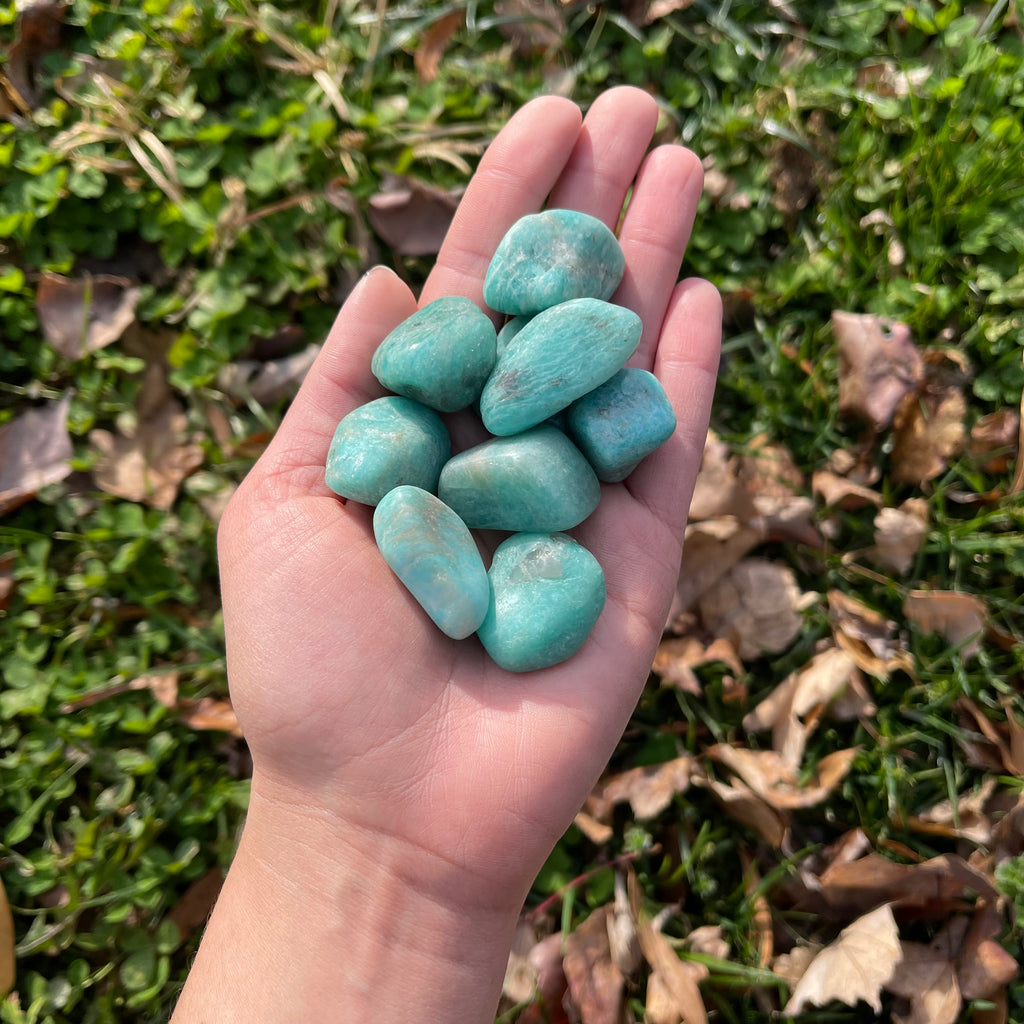 Tumbled Natural Amazonite Crystal