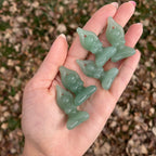 Mini Green Aventurine Lotus Pose Yoga Woman