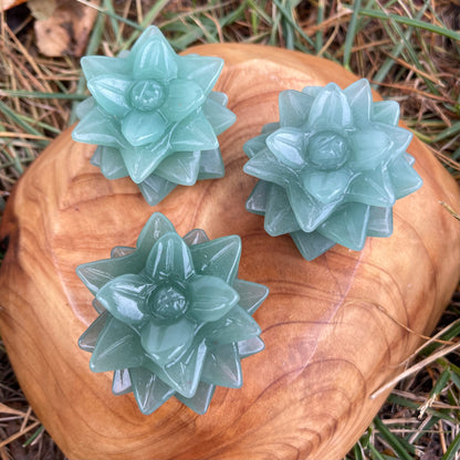 Green Aventurine Succulent