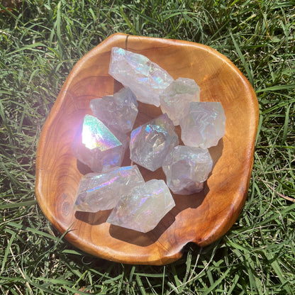 Angel Aura Quartz Cut Base Point
