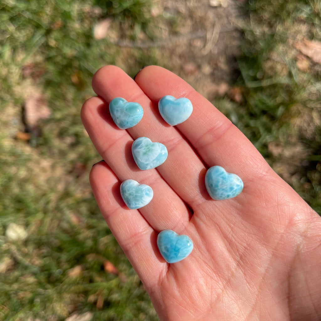 Micro Larimar Heart