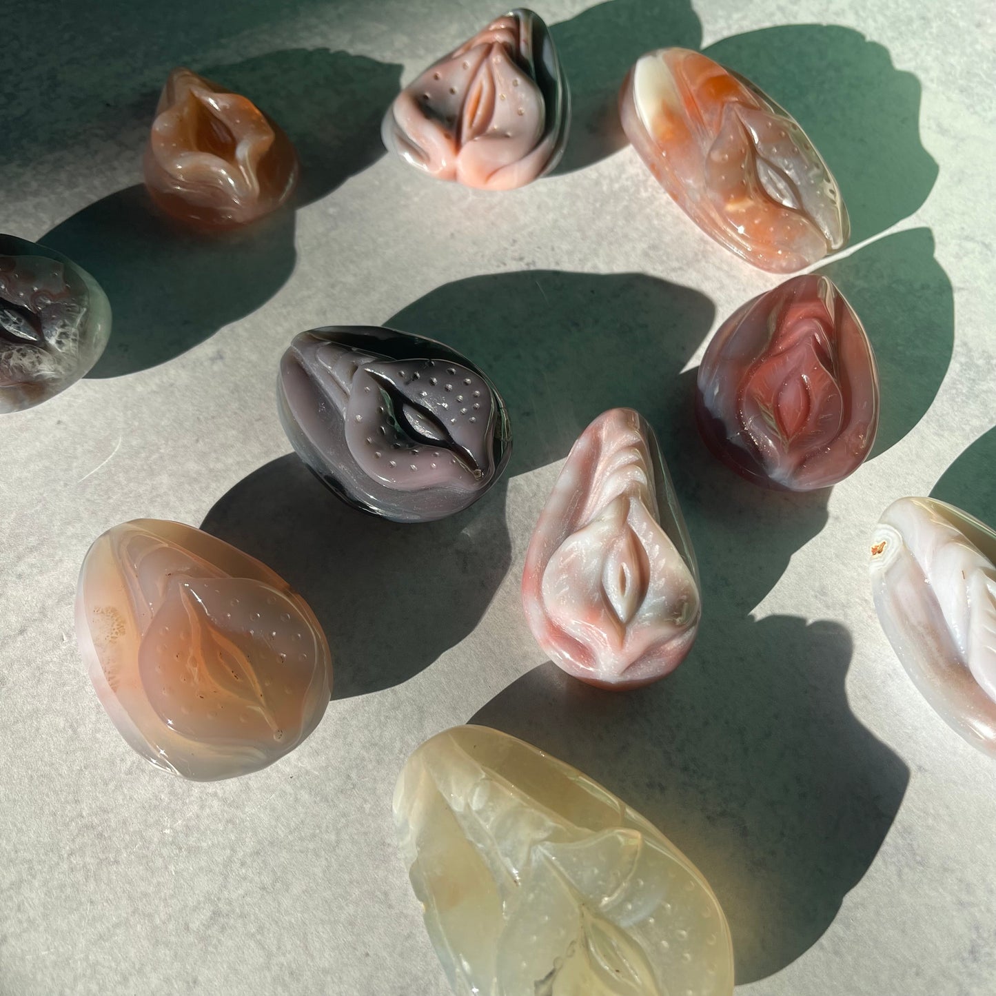 Agate Yoni Carving Collection