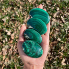 High Quality Malachite Palm stone