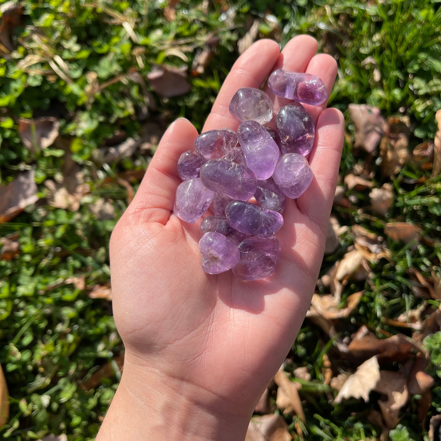 Tumbled Natural Amethyst Crystal