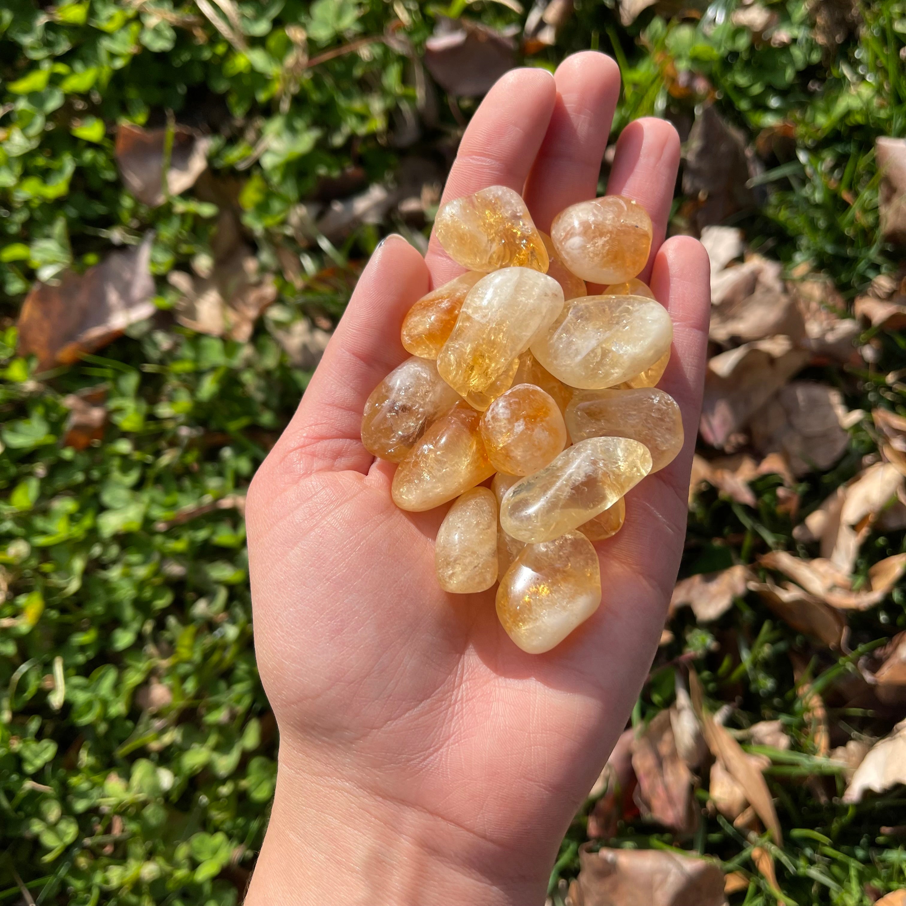 Tumbled Natural Citrine Crystal