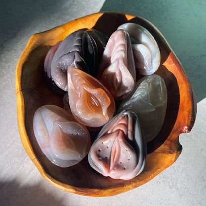 Agate Yoni Carving Collection