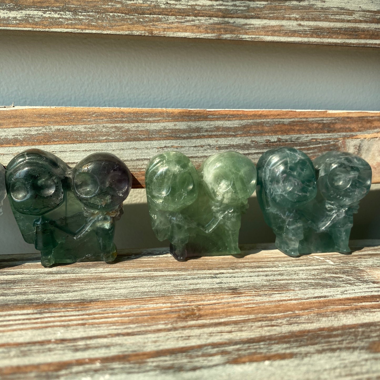 Fluorite Jack & Sally Holding Hands
