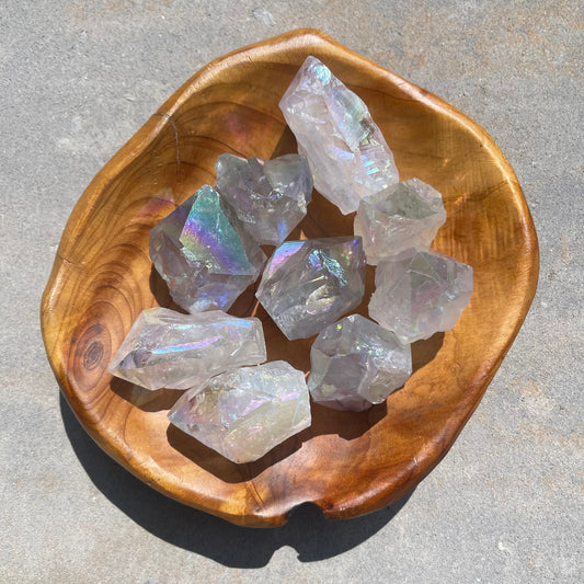 Angel Aura Quartz Cut Base Point