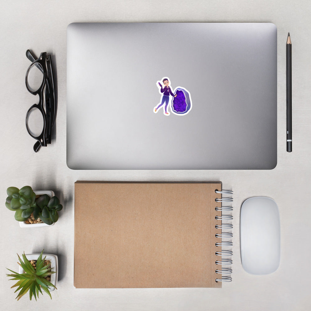 Juu Juu Mama Amethyst Geode Sticker