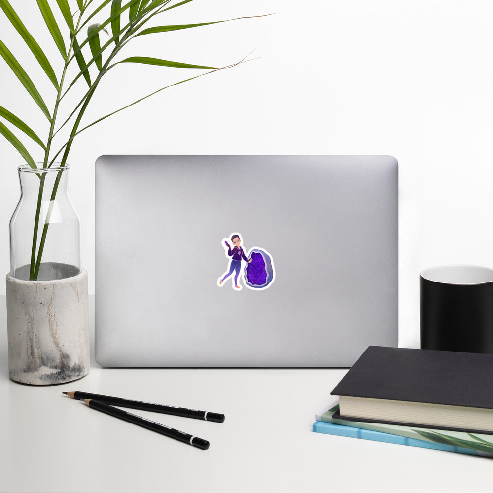 Juu Juu Mama Amethyst Geode Sticker