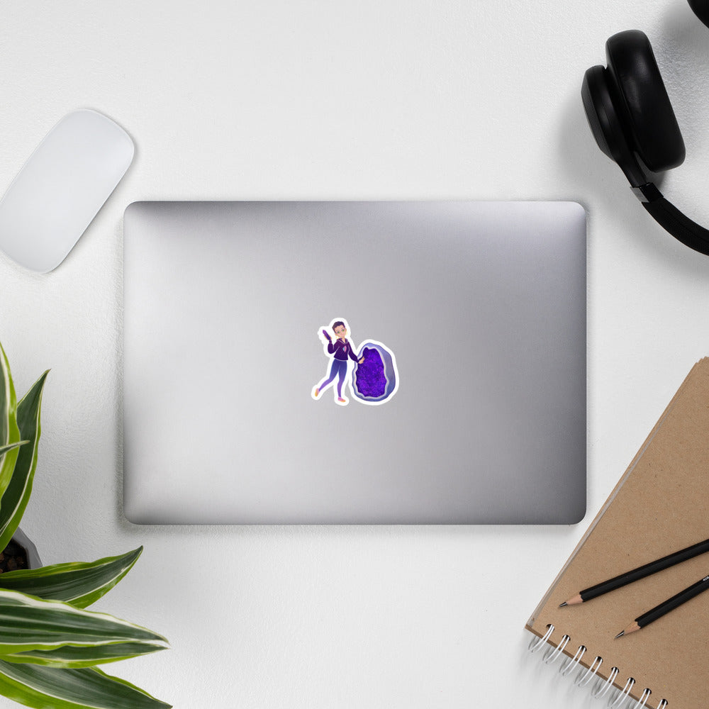 Juu Juu Mama Amethyst Geode Sticker