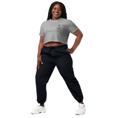 ETH TO THE MOON Embroidered Women’s Crop Top Shirt