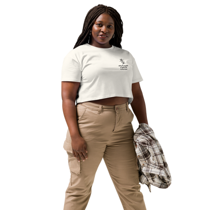 ETH TO THE MOON Embroidered Women’s Crop Top Shirt