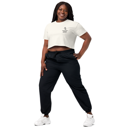 ETH TO THE MOON Embroidered Women’s Crop Top Shirt
