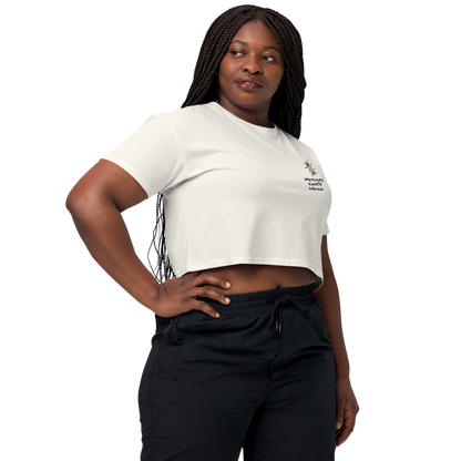ETH TO THE MOON Embroidered Women’s Crop Top Shirt
